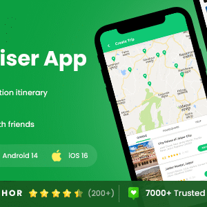 2 App Template| Trip Management App| Travel Itinerary App| City Guide App| Trip App| Travelza