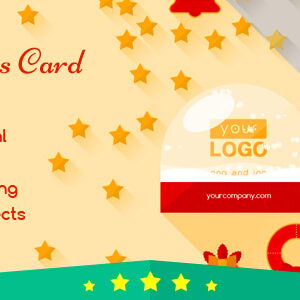 Christmas Card Flat Elegant