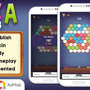 Hexa Tiles - Puzzle Game Android Studio Project with AdMob Ads + Ready to Publish