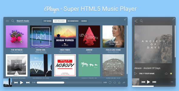 sPlayer – Super HTML5 Music Player