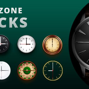 Time Zone Clocks for Adobe Muse.