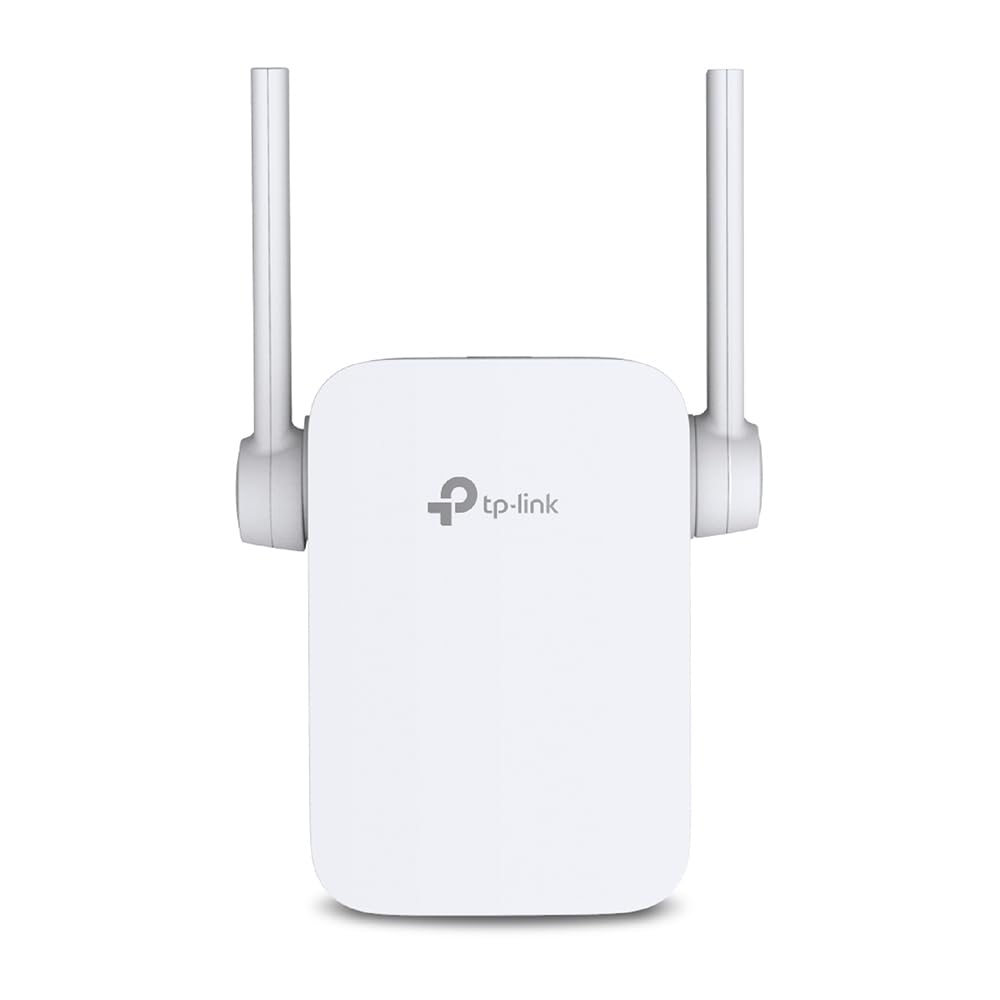 RE205 AC750 Universal Wireless Dual Band Range Extender, Broadband/Wi-Fi Extender, WiFi Booster/Hotspot with Ethernet Port, 2 External Antennas, Plug and Play, Smart Signal Indicator, 750Mbps