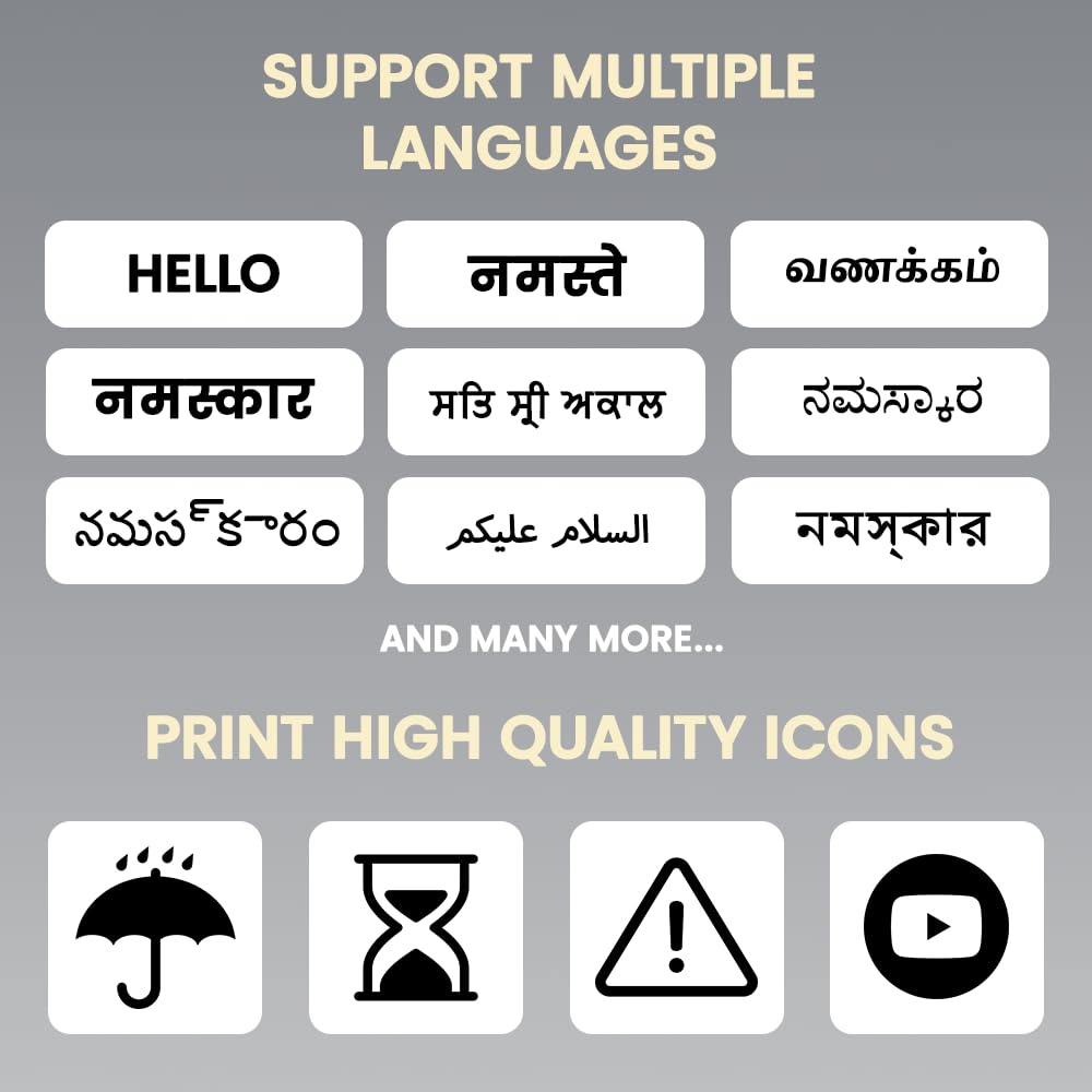 Tej Bluetooth Mini Thermal Label Printer for Business Office Home | Inkless Thermal | Mobile, Desktop Compatible | 58 mm (2 inches) | Lifetime Free App | 1 Year Warranty (Tej Label Printer)