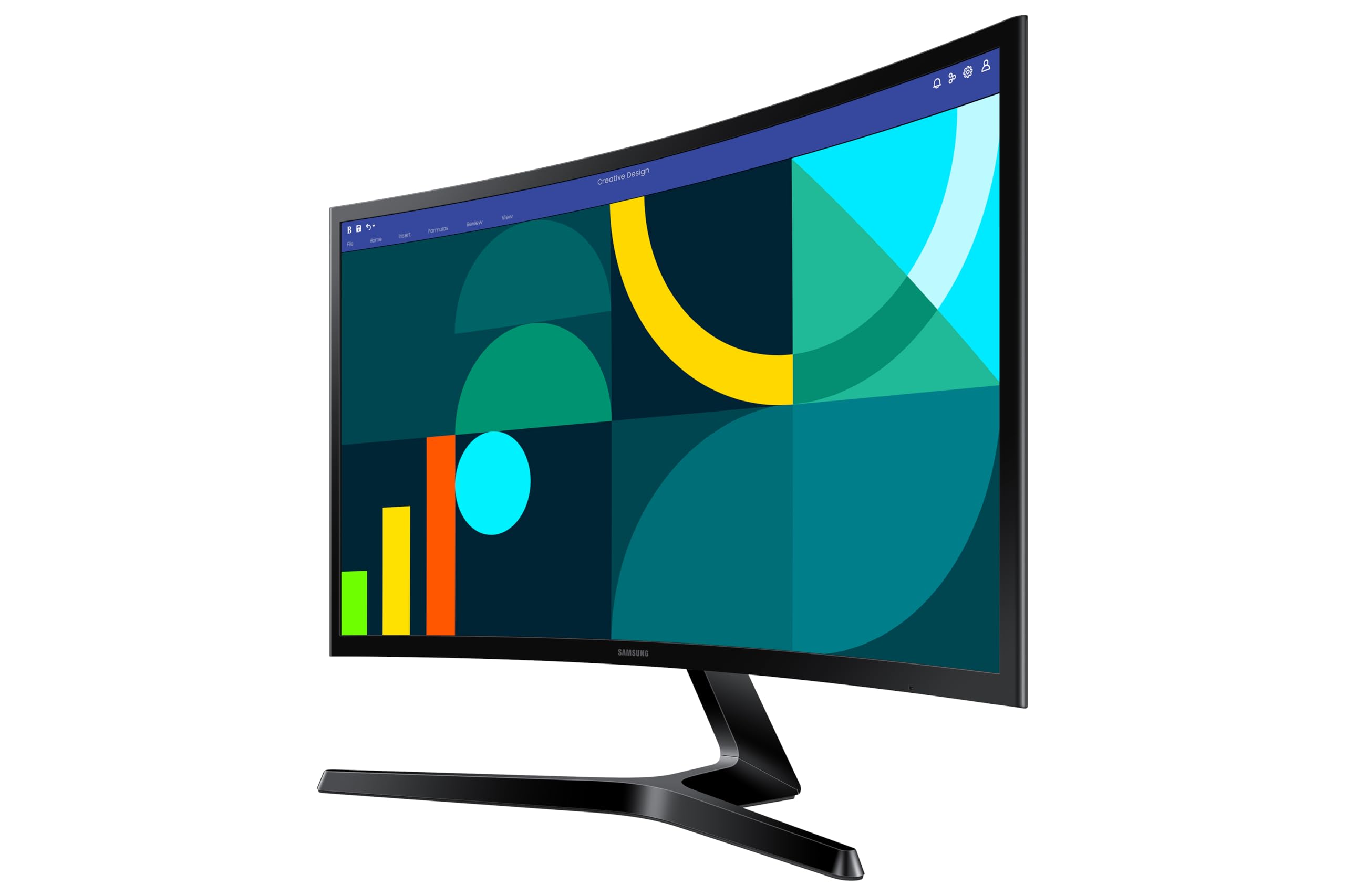 24" Curved Monitor|1800R Curved Screen|100Hz|4ms|SRGB 95%|Ports-HDMI,D-Sub,Headphone|Game Mode|EyeSaver Mode|16.7M Color Support|Flicker Free|Off Timer Plus|LS24D368GAWXXL|Black
