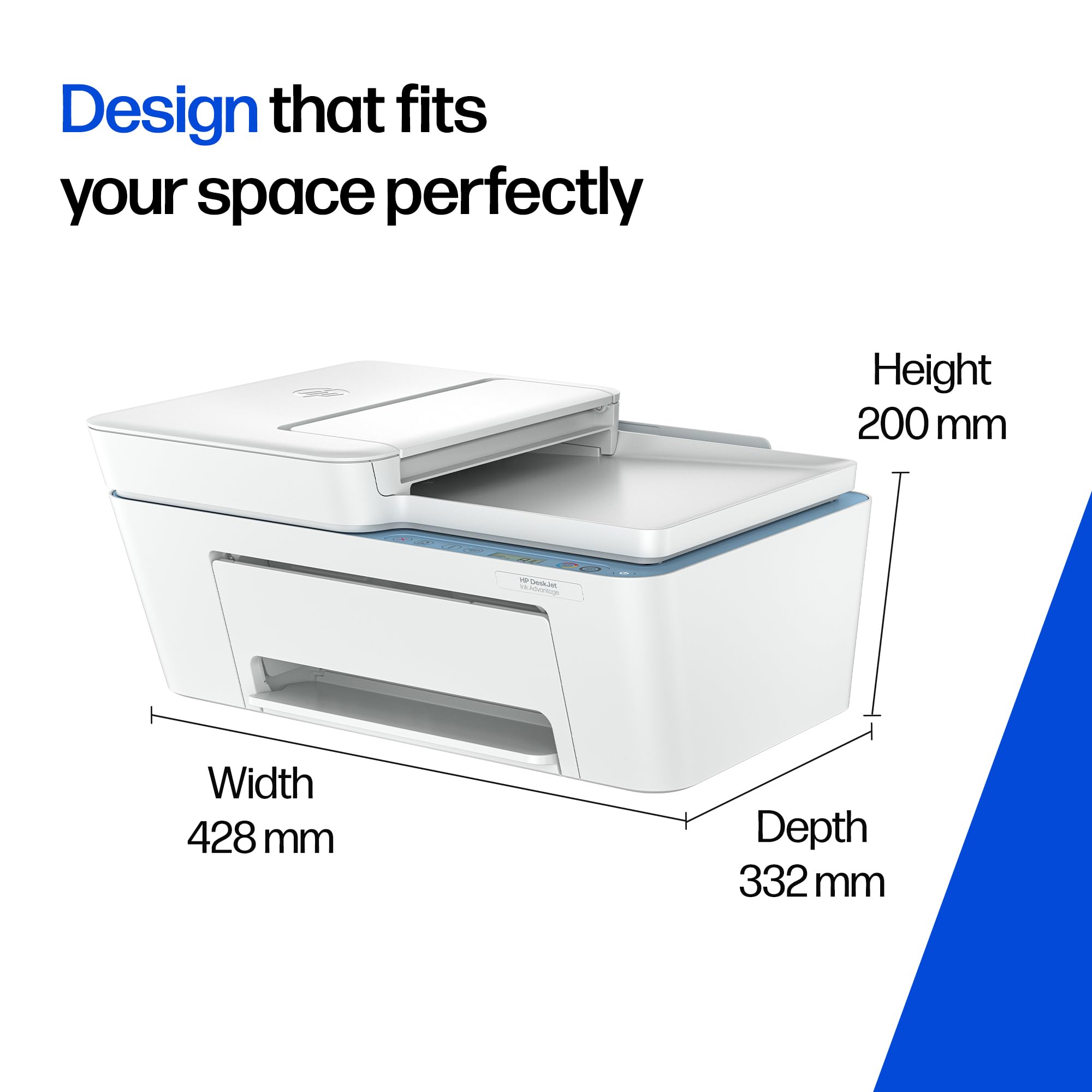 AI Capable Ink Advantage 4388 Dual Band WiFi (up to 10X Faster) Colour Printer Print/Scan/Copy with ADF Ideal for Home/Small Office
