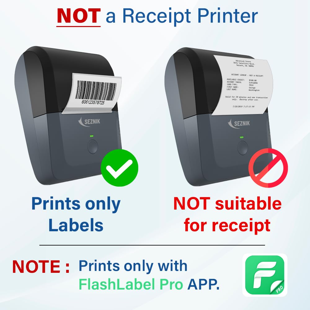 Tej Bluetooth Mini Thermal Label Printer for Business Office Home | Inkless Thermal | Mobile, Desktop Compatible | 58 mm (2 inches) | Lifetime Free App | 1 Year Warranty (Tej Label Printer)