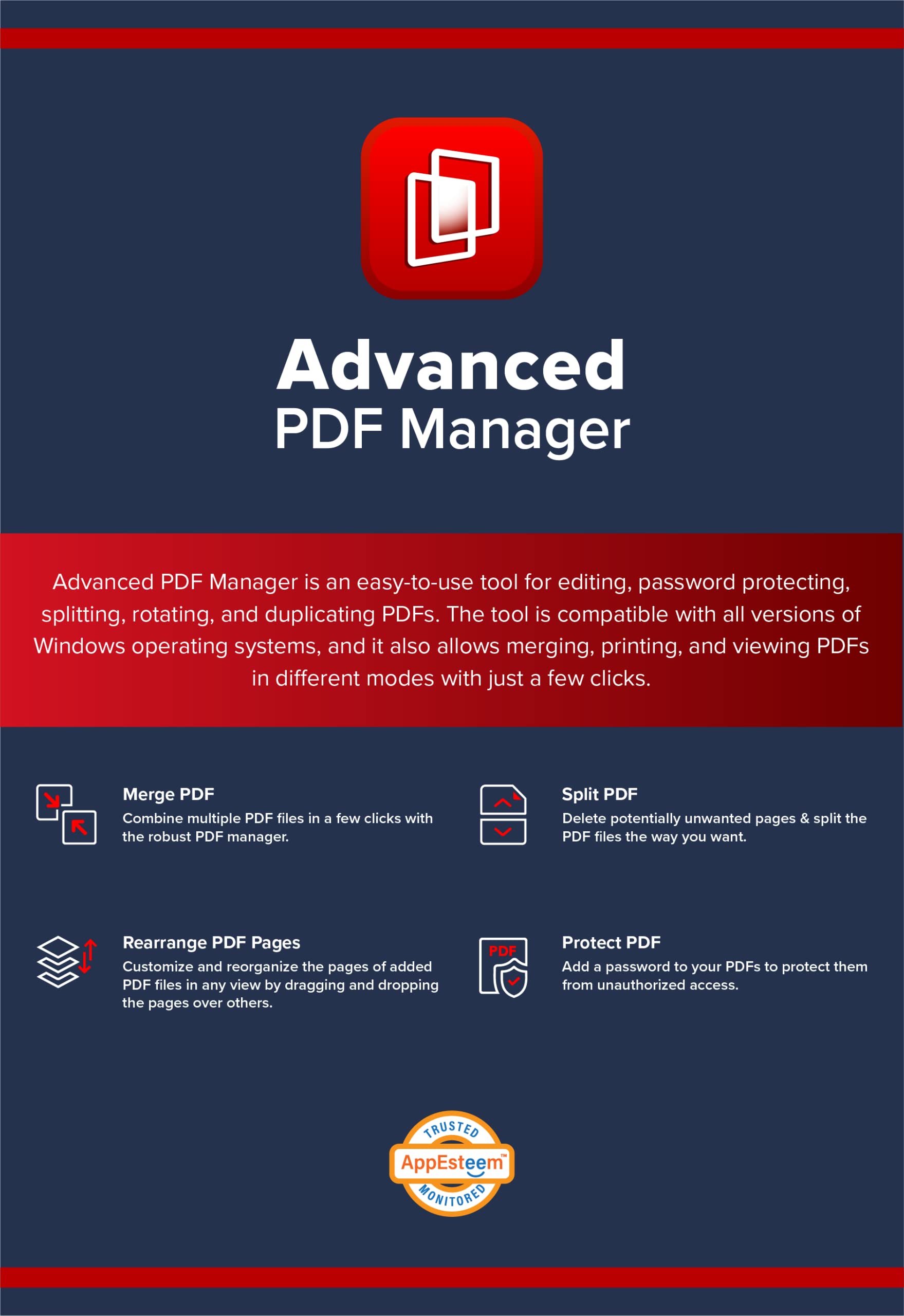 Tweaking Technologies Advanced PDF Manager | PDF Split and Merge & Managing PDFs Gets Simpler for Windows PC | 1 PC 1 Year (Via Email Delivery Only - in 2 Hours, No- CD)