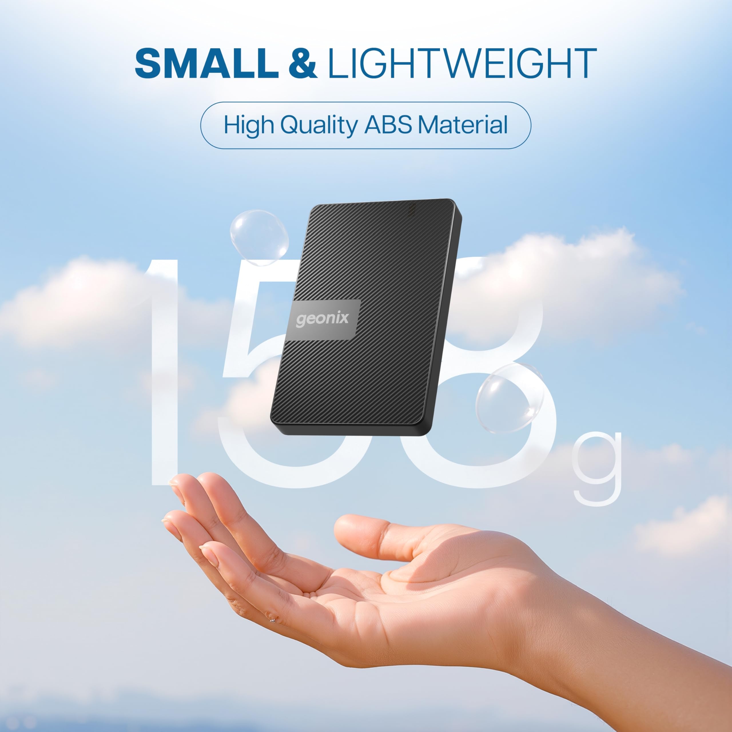 PowerShell S3 500GB Portable External Hard Drive 2.5-Inch SATA USB 3.0, Up to 5Gbps with UASP Support, Tool-Free Setup, LED Indicator, Compatible with Windows/Mac/Linux (3 Yr Warranty)(Black)