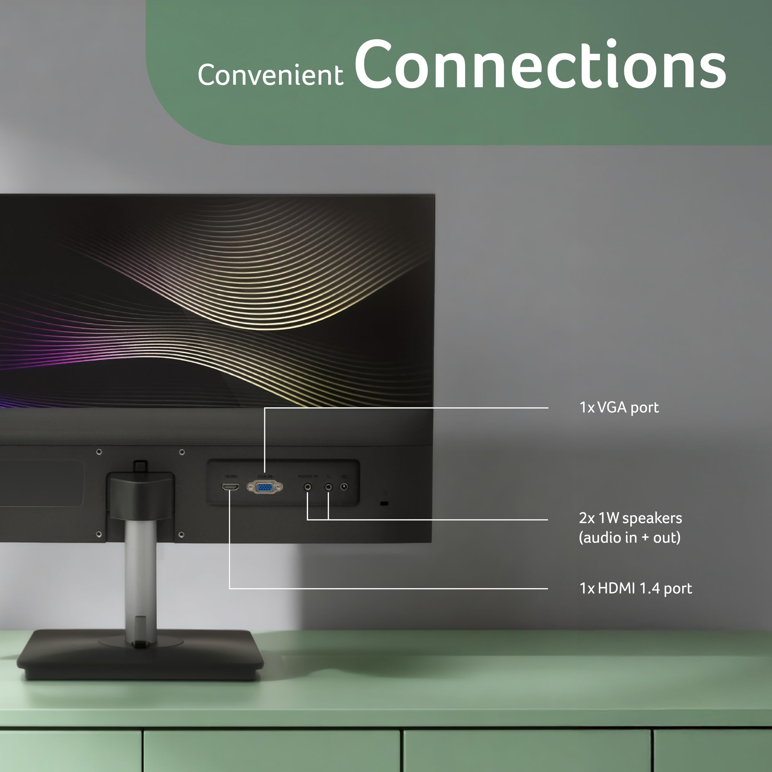 RS242Y P1 23.8 Inch IPS FHD Monitor | 144Hz Refresh | 1ms VRB | AMD FreeSync | Ultra Slim 6.9mm ZeroFrame Design | HDMI + VGA | 99% sRGB | Dual Glass Design | Built-in Speakers | Tilt Adjustable