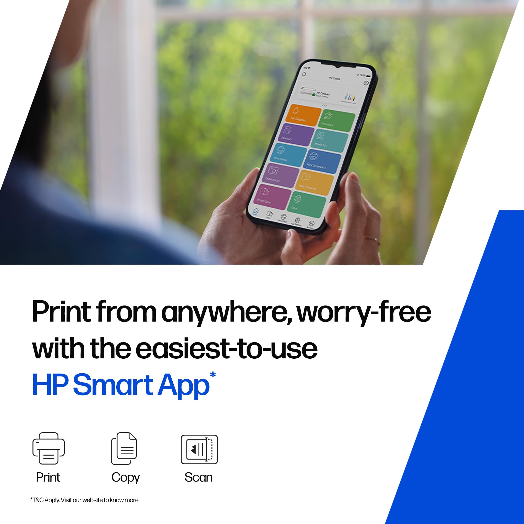 AI Capable Ink Advantage 4388 Dual Band WiFi (up to 10X Faster) Colour Printer Print/Scan/Copy with ADF Ideal for Home/Small Office