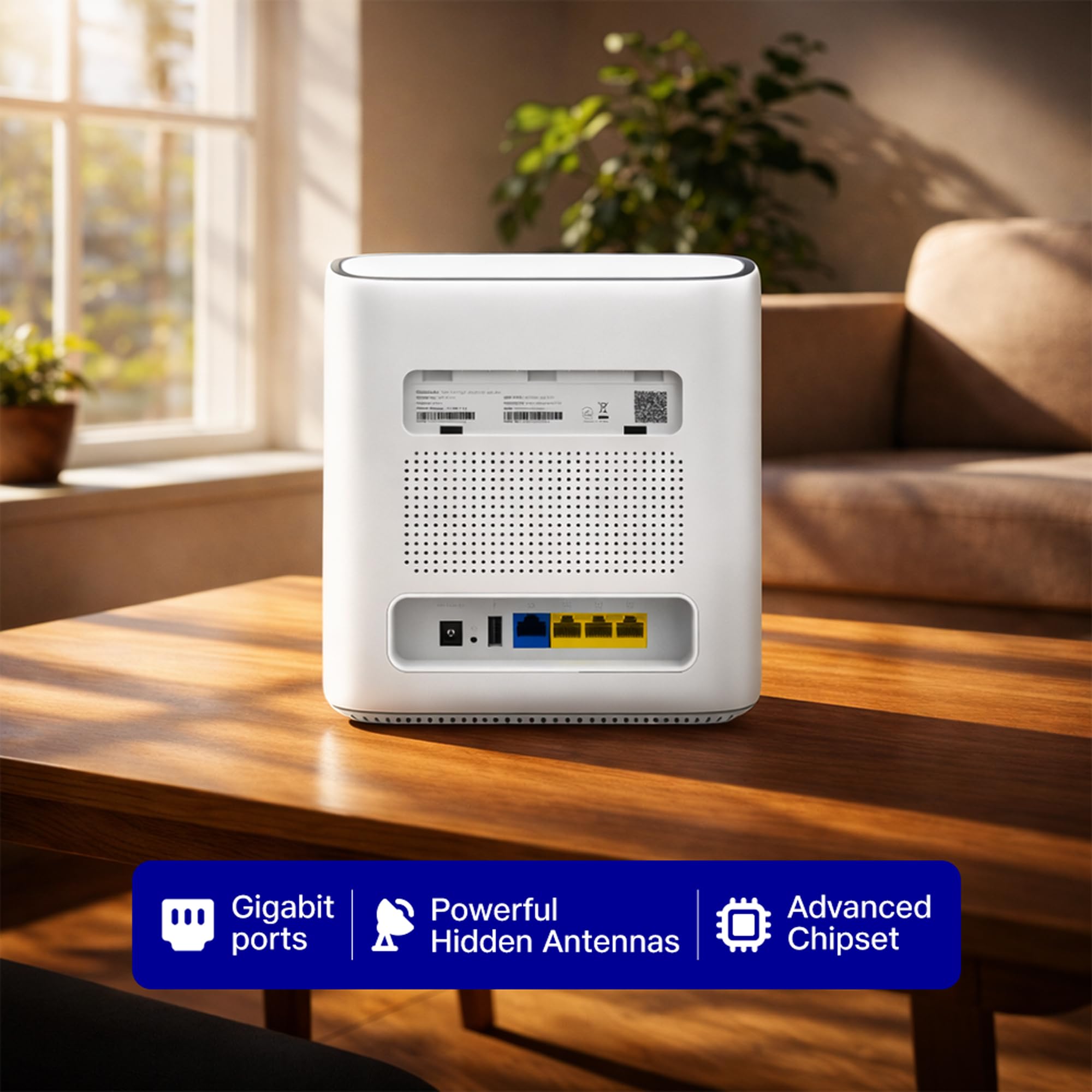 AX3000 WiFi 6 Dual Band Gigabit Mesh Router (2402 Mbps 5GHz + 574 Mbps 2.4GHz) | PPPoE Supported | Covers up to 1500 sq. ft. | 100+ Devices | Low Latency Gaming & 4K Streaming