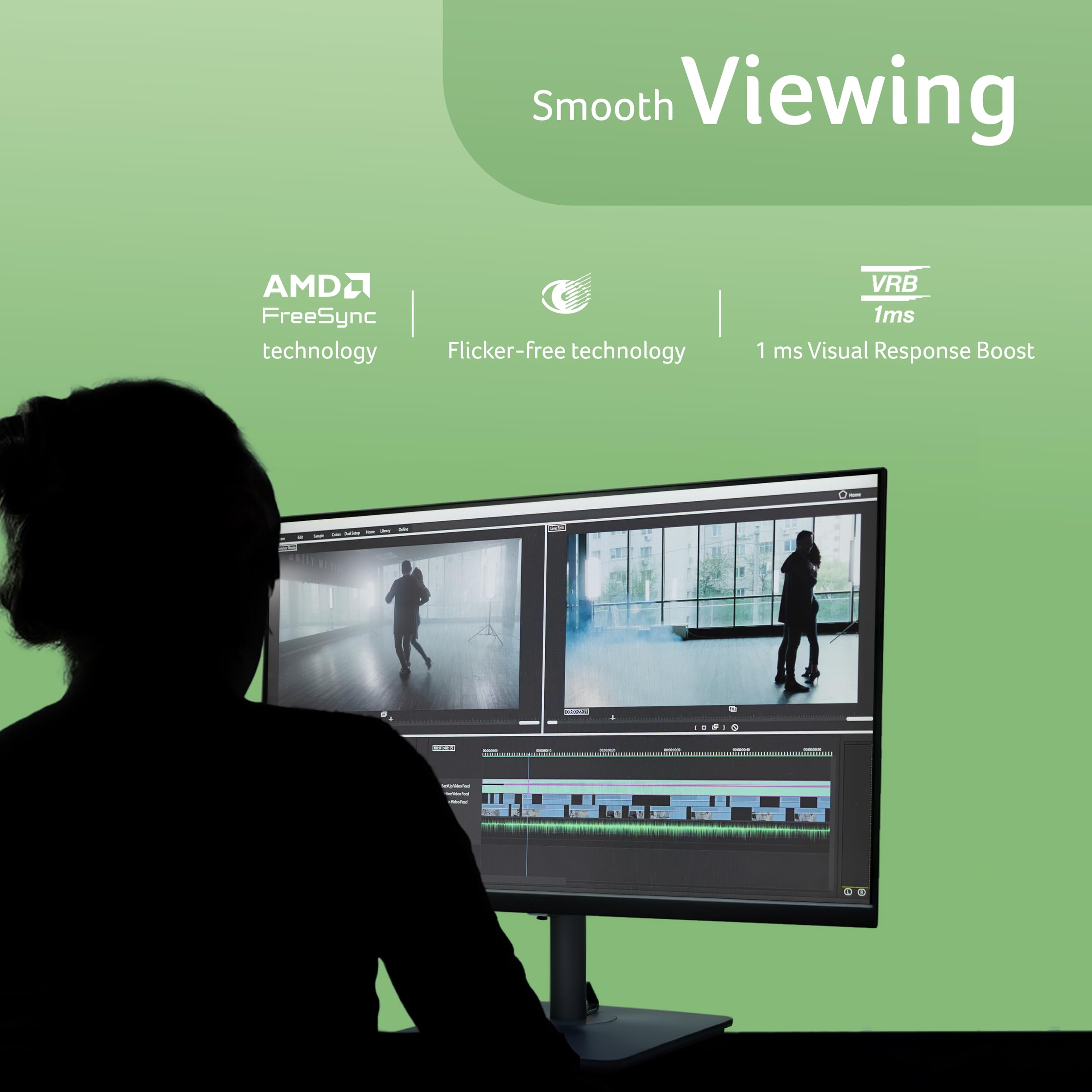 RS242Y P1 23.8 Inch IPS FHD Monitor | 144Hz Refresh | 1ms VRB | AMD FreeSync | Ultra Slim 6.9mm ZeroFrame Design | HDMI + VGA | 99% sRGB | Dual Glass Design | Built-in Speakers | Tilt Adjustable