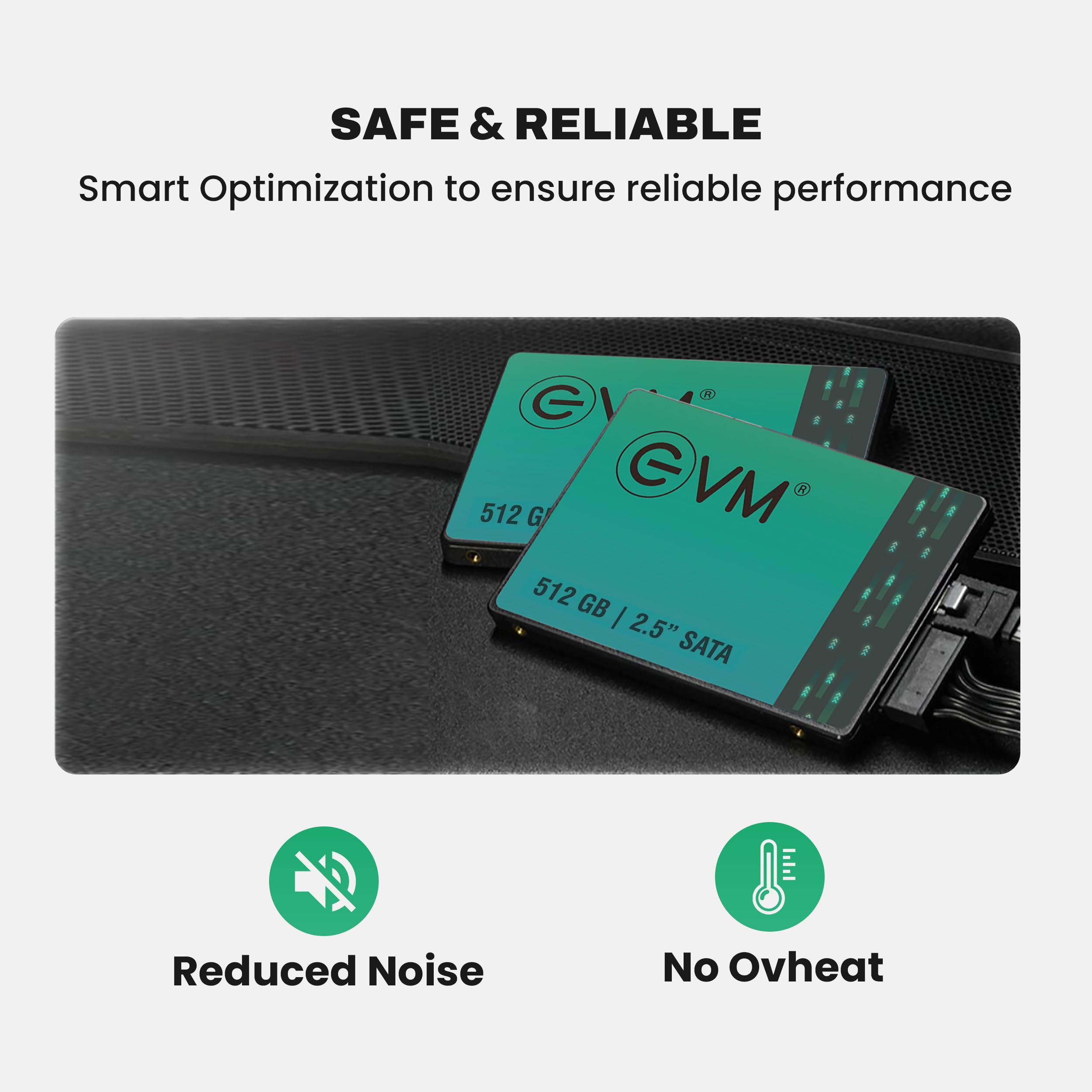 512GB 2.5 Inch SATA III Internal SSD | Up to 550MB/s Read 500MB/s Write | High Speed Storage for Laptop Desktop | 5 Year Warranty (25/512GB)