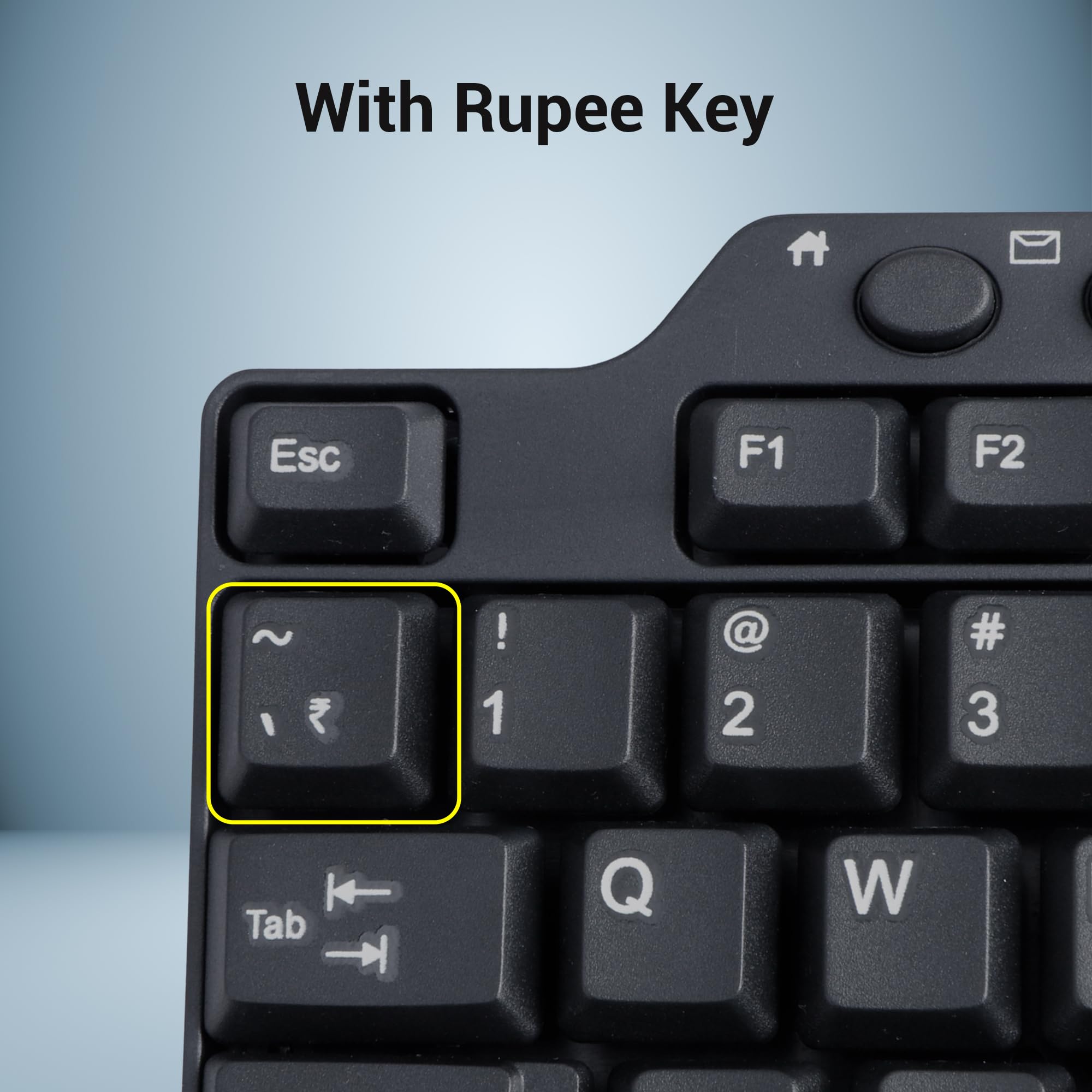ZEB-KM2100 Multimedia USB Keyboard Comes with 114 Keys Including 12 Dedicated Multimedia Keys & with Rupee Key